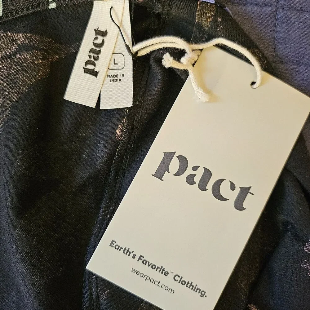 Pact Organic Cotton Fit & Flare Floral Crossback Maxi Dress - Large - NWT - Picture 11 of 11
